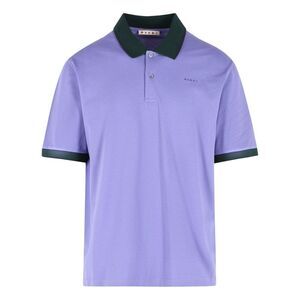 Marni Purple Cotton Polo Shirt Men
